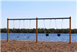 Lakeside Park Swings by the Lake